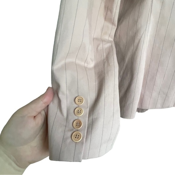 BCBG MaxAzria Blazer Two Button Pink Lined Size Medium - Picture 6 of 7